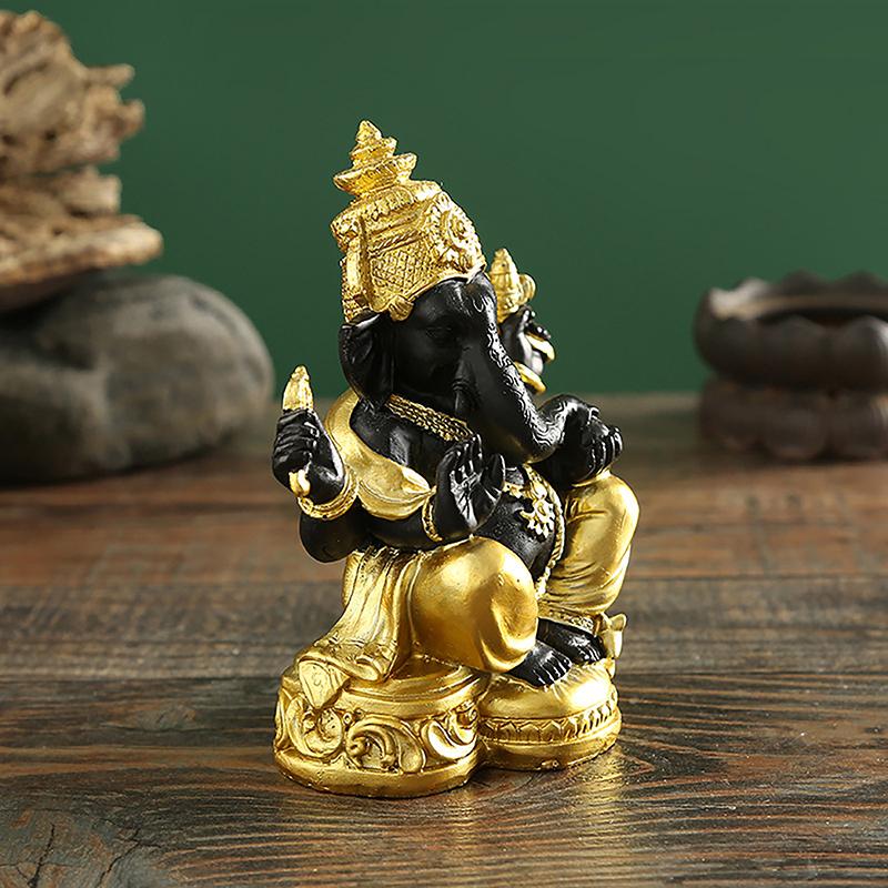 Elefantenstatue Hindu Elefantengott Statue Lord Ganesha Figur Elefantengott Skulptur Tischdekoration Ornament