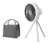 1/2PC 10000mAh Camping Fan Rechargeable Desktop Portable Circulator Wireless Ceiling Electric Fan with Power Bank LED Lighting