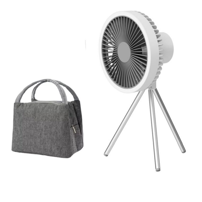 1/2PC 10000mAh Camping Fan Rechargeable Desktop Portable Circulator Wireless Ceiling Electric Fan with Power Bank LED Lighting