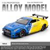 1/24 Nissan GTR R35 Spray Supercar Alloy Car Model Sound and Light Children's Toy Collectibles Birthday Gift