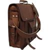 18 Inch Retro Goat Leather Laptop Messenger Bag Office Briefcase College Bags