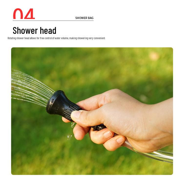 20L Solarbeheizte Campingdusche für Outdoor-Abenteuer