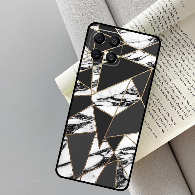 Marble Geometric Art For Samsung Galaxy M35 M21 M16 M06 M33 M13 M53 M11 M31 M55 M15 M14 M34 M54 M12 M32 M52 Case