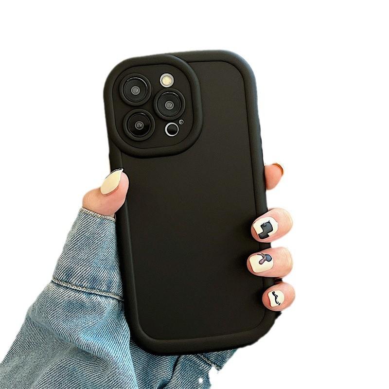 Simple Solid Color Niche for Apple 14 Mobile Phone Case New for IPhone16promax Female 13 Puff 15/13