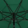 3 Layer Green Sun Umbrella with Aluminum Pole 3.5 m