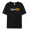 Gym Hub Printed Mens TShirt Cotton European Size Comfortable Casual Fashion Graphic TShirt Mens Summer Simple Unisex Style