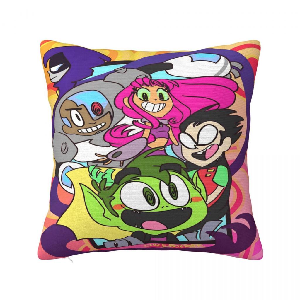 Pillow Cover Cartoon Go Custom DIY Cushion Cover T-Teen Fashion Pillow Case For Office Car Home Decorative Pillowcases