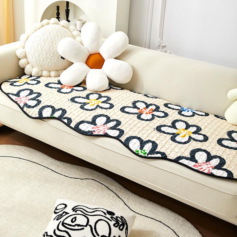 Special-Shaped Nordic Simple Sofa Cushion Fabric Non-Slip Fashion Cushion Chessboard Plaid Four Seasons Universal Sofa Cover Cover Thickened