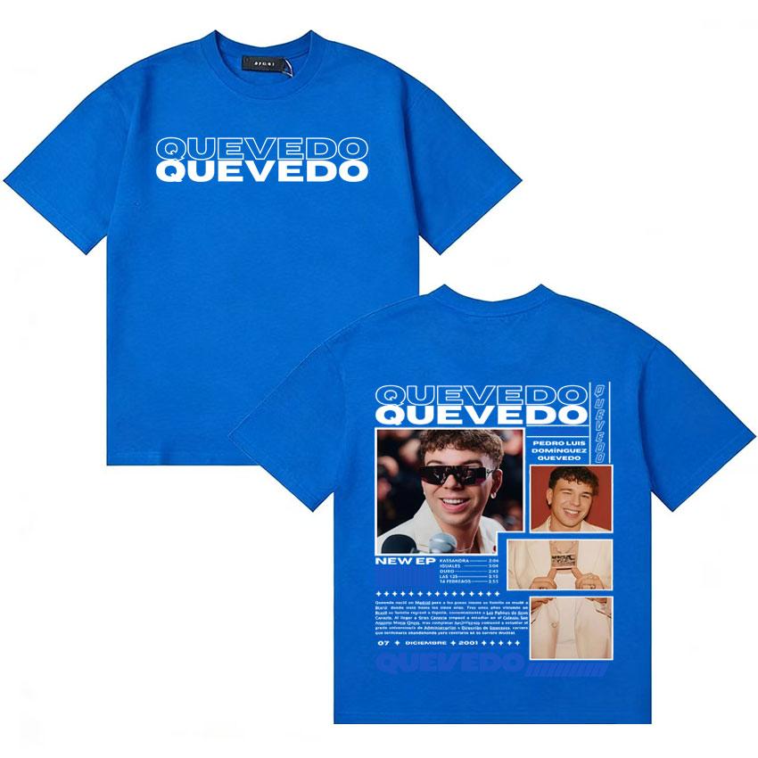 Rapper Quevedo Buenas Noches T Shirts Unisexs Clothing High Quality Tshirt Street Short Sleeve Aesthetic Oversized Y2K Tee Shirts