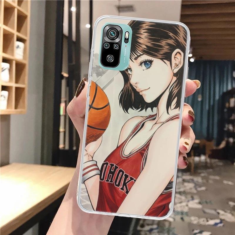 Anime S-SLAM DUNK Soft Phone Case For Xiaomi Redmi Note 14 13 12S 12 11S 11 11E Pro Plus 10S 10 9S 9 Note14 Pattern Cover