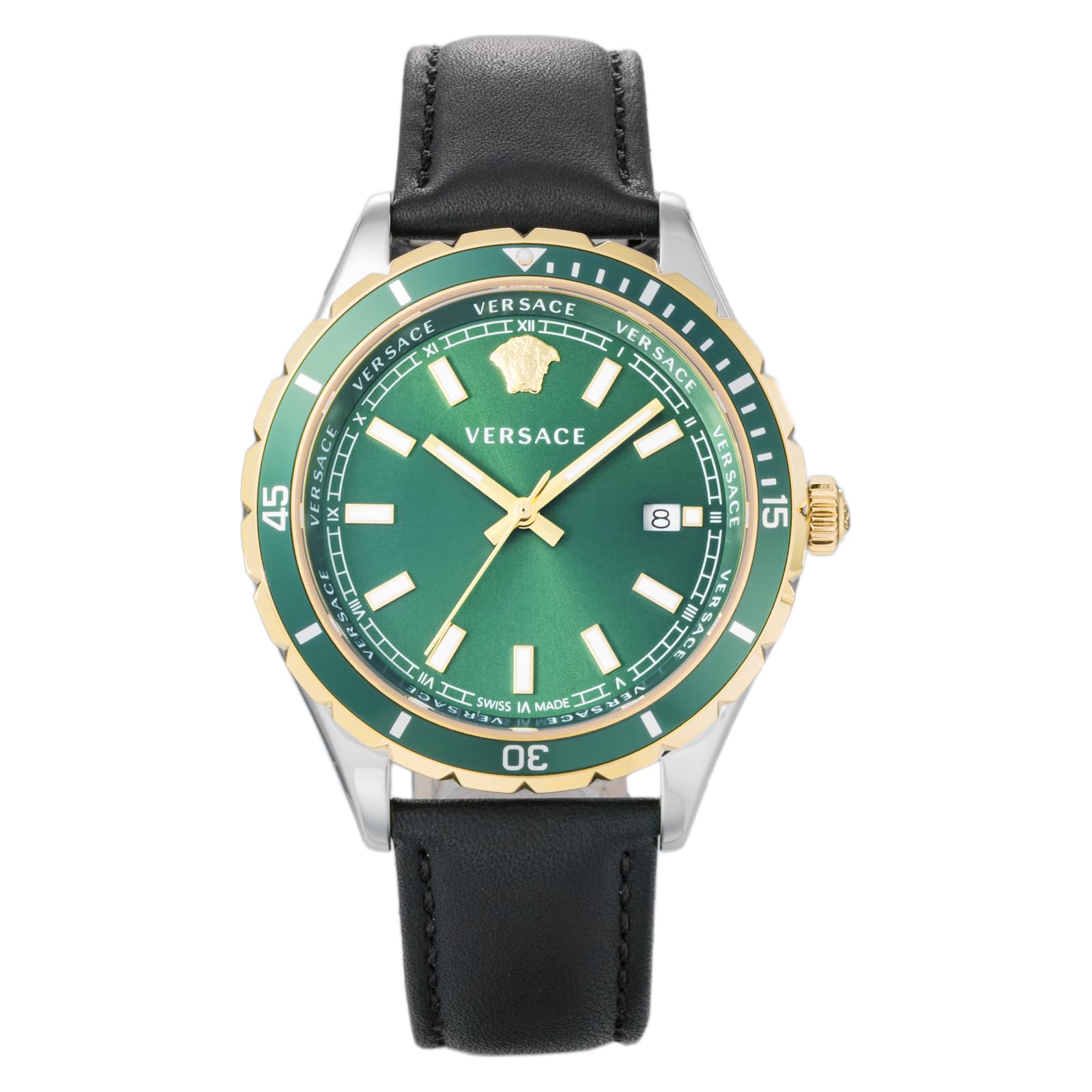 

Helenium VE3A00320 Black [Versace] Men s Watch, [Used] зелений