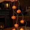 Battery Operated LED Lights Halloween String Lights, 10/20 Spooky Pumpkin Ghost Fairy Light, Portable Props for Indoor Outdoor Home Yard Patio