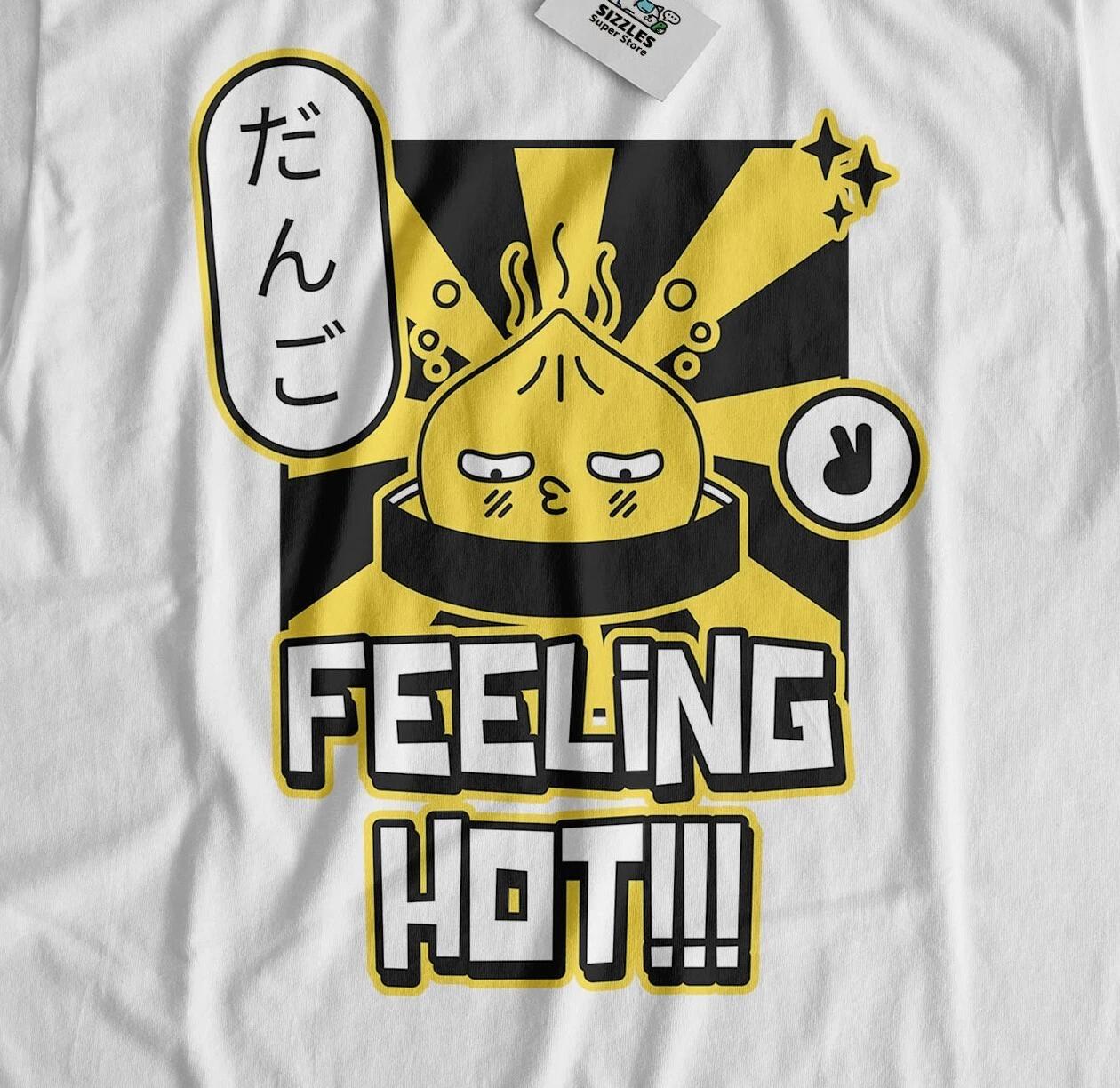 

Feeling Hot! Unisex Japanese Squid T-Shirt Japan Katsu Ika Odori-Don Gifts 2XL