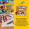 Crayola 24 Marker Colors of the Friends of the Authentic Markers, Colors, Water-Based, Skin-Tone Pens, World, World, 587802,