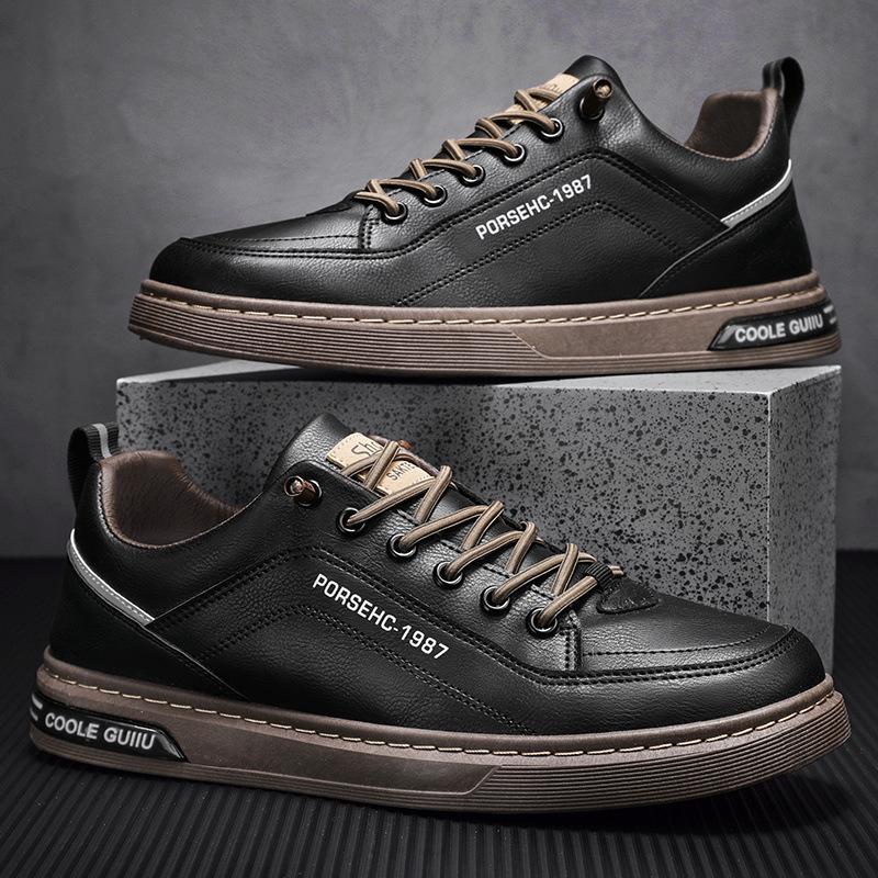 Men's Shoes Summer Design Sense Niche Casual Board Shoes Middle School Students Versatile Trend Sports Platform Shoes Men's