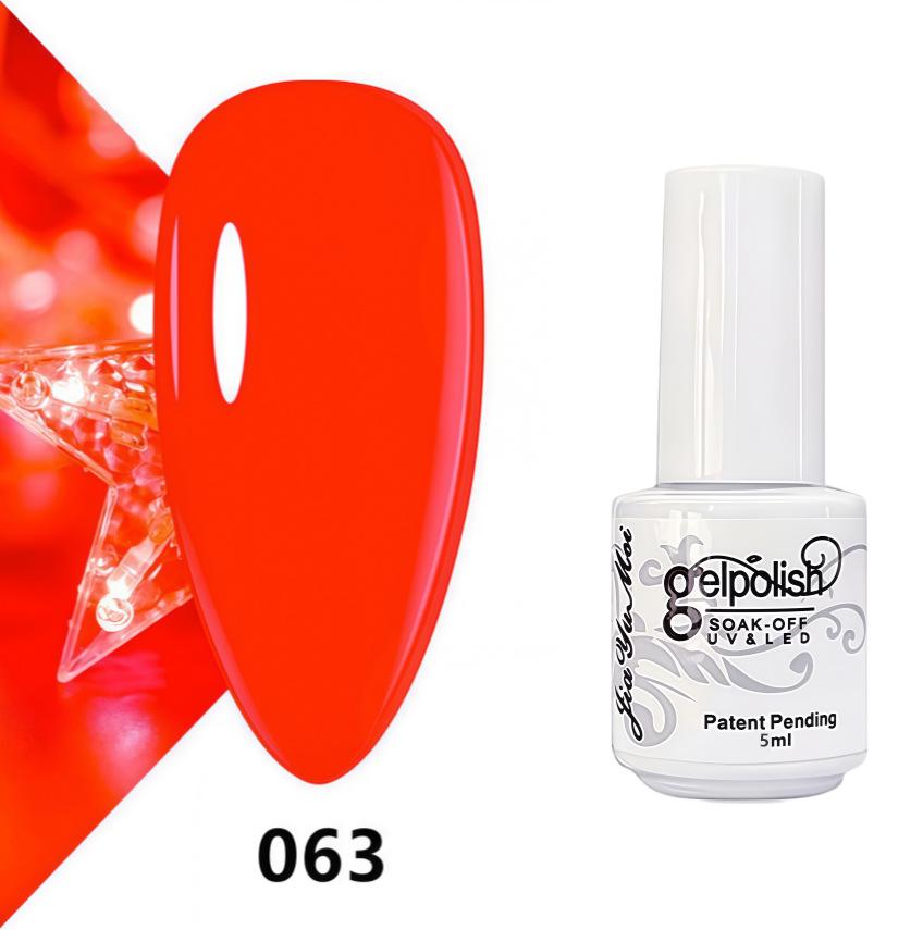 GELPOLISH Nail Art Set: Base, Top Coat, Transparent & White Gel Polishes
