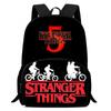 Stranger Things Printed Backpack Stranger Things5 Student School Bag Cartoon Lightweight Front Bag Backpack