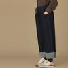 Hacikis Kids' Unisex Retro Loose Fit Straight Leg Rolled Hem Jeans