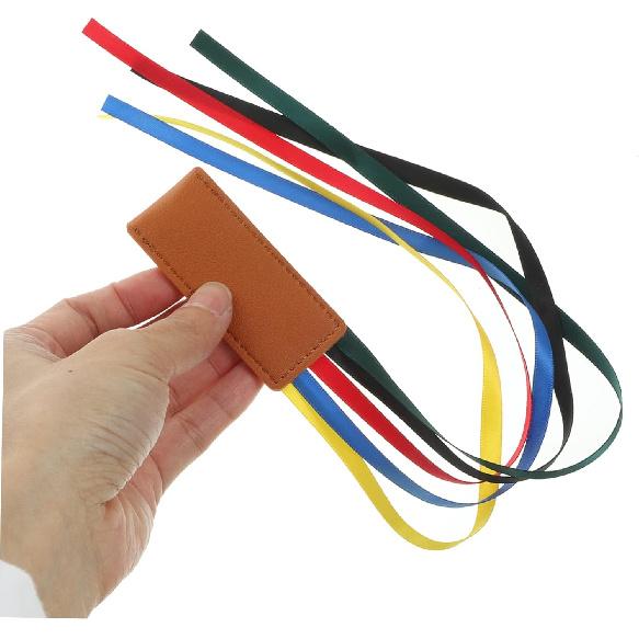 Ciieeo 4pcs Leather Ribbon Bookmark Ribbon Markers Bible Book Marks Leather Page Markers Bible Verses Bookmarks Bible Book Markers Ribbon Page