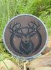 Carved Wooden Viking Shield: Medieval Norse Decor, Cosplay Prop