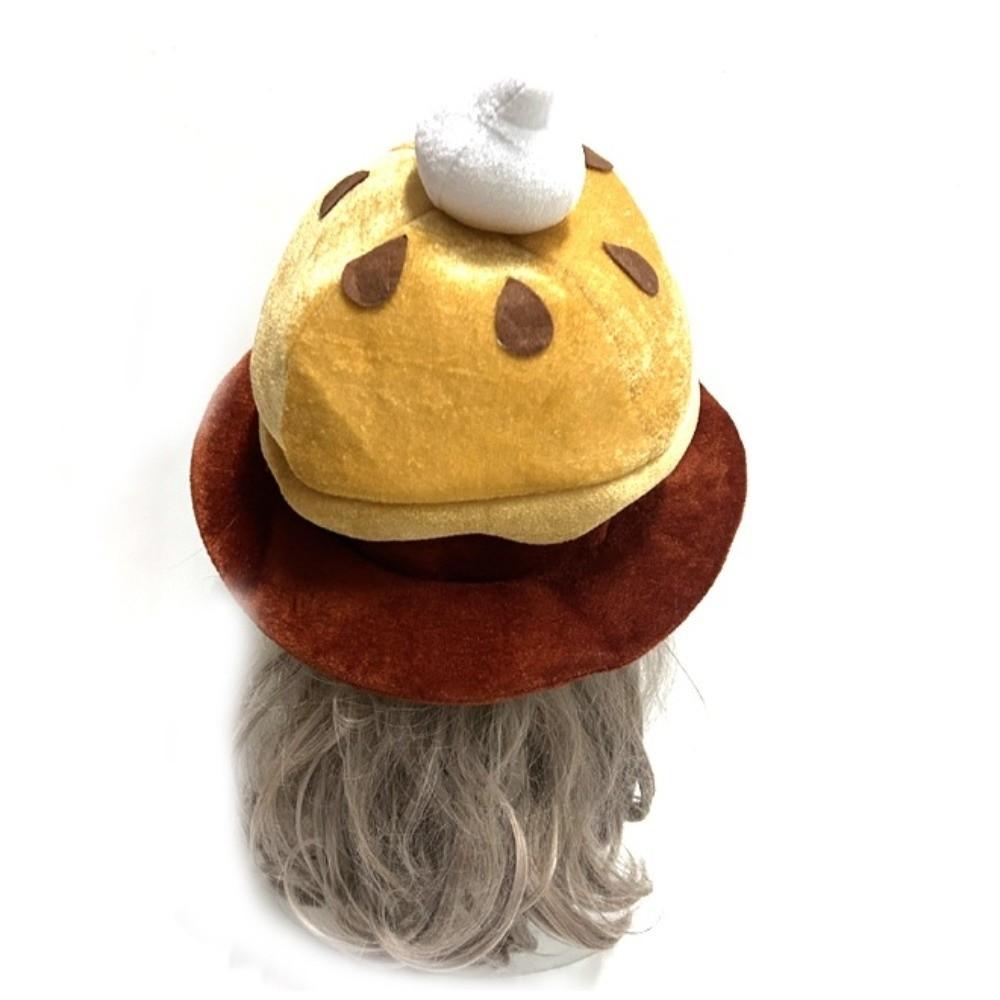 Creative Plush Cake Hat Cartoon Theme Event Hat Gift Pumpkin Pie Hat Carnivals