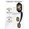 Front Door Lock and Handle Set, Front Door Pull Handle with Key, Deadbolt Lock and Handleset for Bedroom Bathroom Interior Door