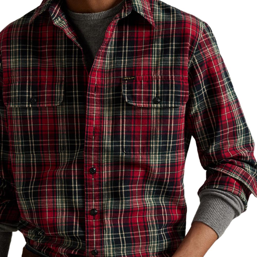 Polo Ralph Lauren Button Cuff Long Sleeve Shirt Men Shirts 710979613-001