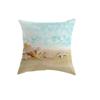 New Marine Animal Pillowcase Cartoon Hand-painted Shell Coral Starfish Linen Digital Print Hug Pillow