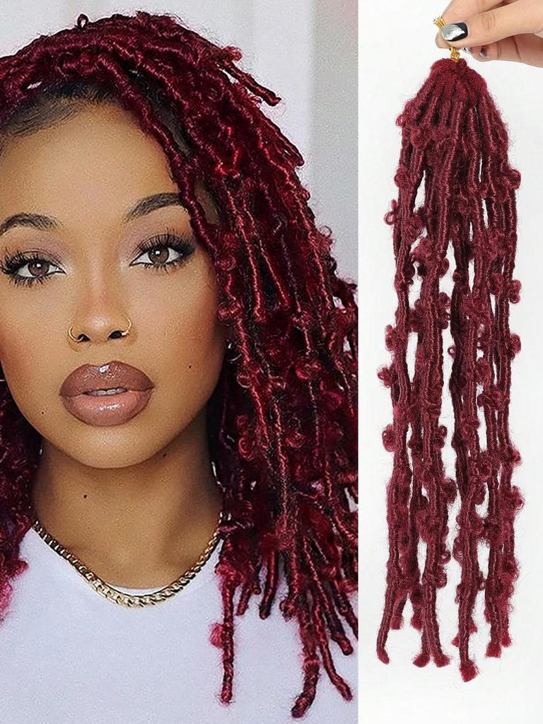 Capelli Crochet Butterfly Locs 14 Pollici Pre-Annodati Locs Distressed Treccine Crochet