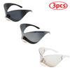 Protective Glasses New Oversized Y2K Punk Rimless Sunglasses Women Men Brand Designer Shades Hip Hop Sport One Piece Sun Glasses
