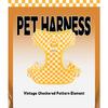 Vintage Plaid Dog Harness Leash Set Comfort Breathable Adjustable No-Choke Pet Vest for Small Medium Dogs Pechera Para Perro