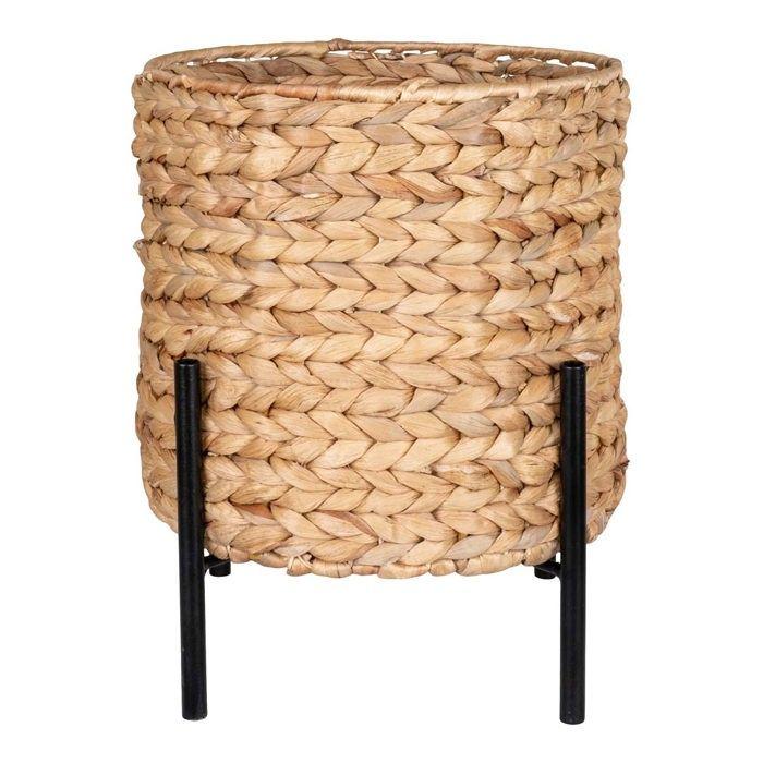 Jardinière en jacinthe d'eau ronde House Nordic Antas