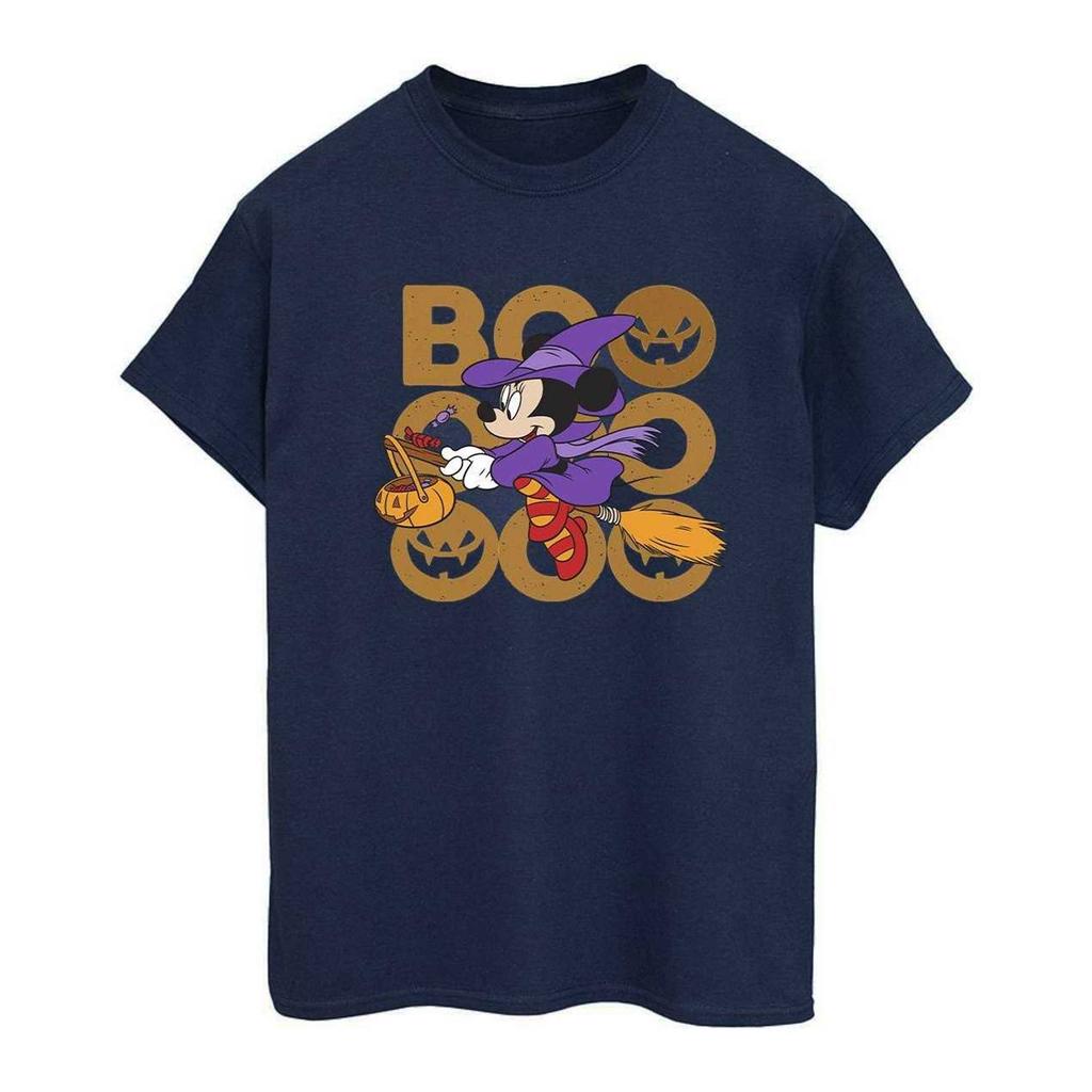 Disney Womens/Ladies Boo Minnie Mouse Witch Cotton Boyfriend T-Shirt