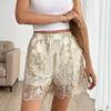 Shorts de Encaje Bordado de Cintura Alta Estilo Francés de Lujo Ligero Verano 2026