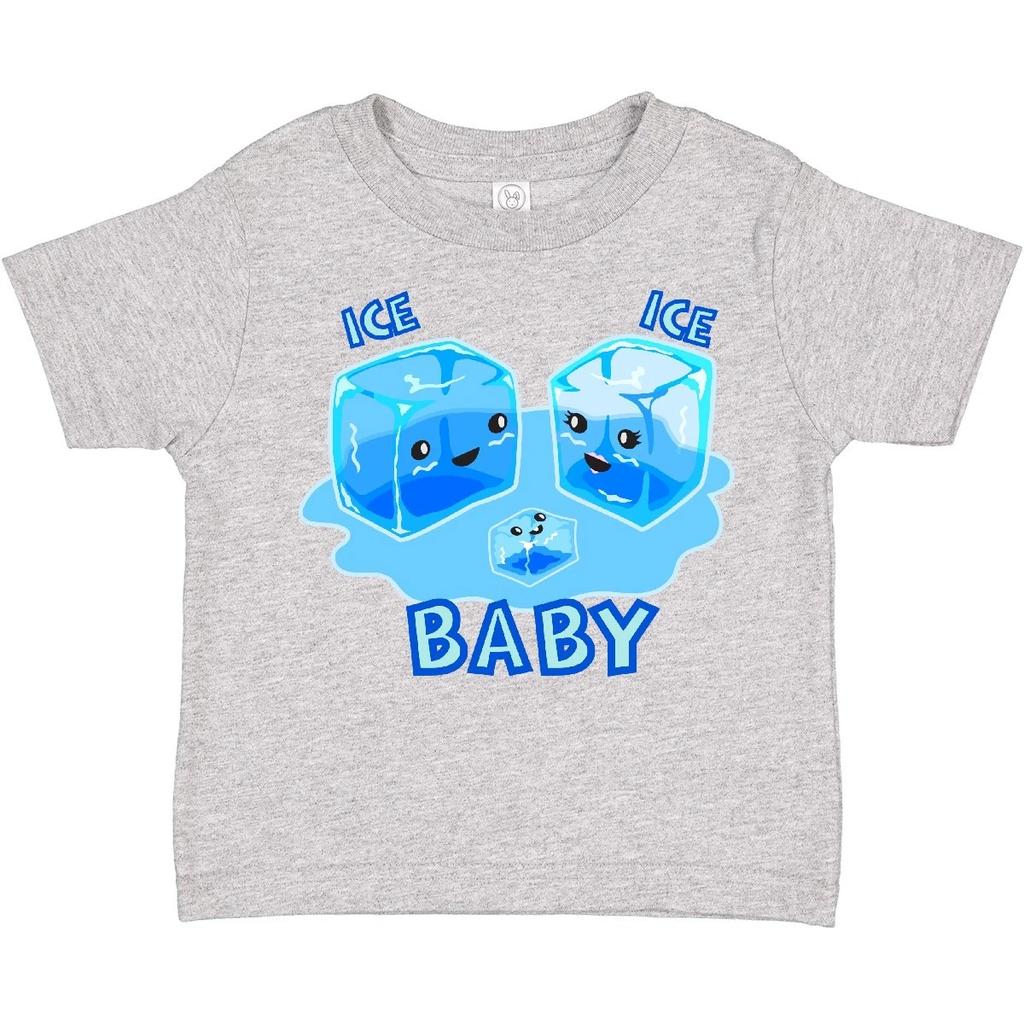 Inktastic Ice Ice Baby Toddler T-Shirt Funny Cool Melting Puddle Vanilla Child