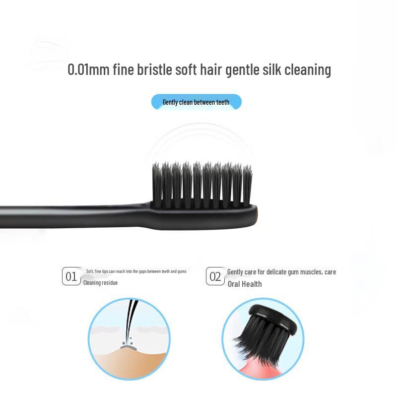 Tooth Doctor DT701 Carbon White Deep Clean Soft Toothbrush