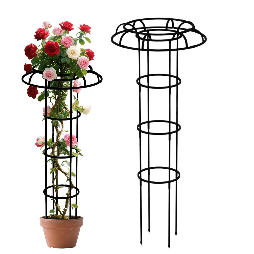 Ombrellone da Giardino Verticale Grigliato a Torre Struttura per Ombrellone Orticoltura Per Piante Rampicanti Rosa Filo di Ferro Struttura Rosa di Loto