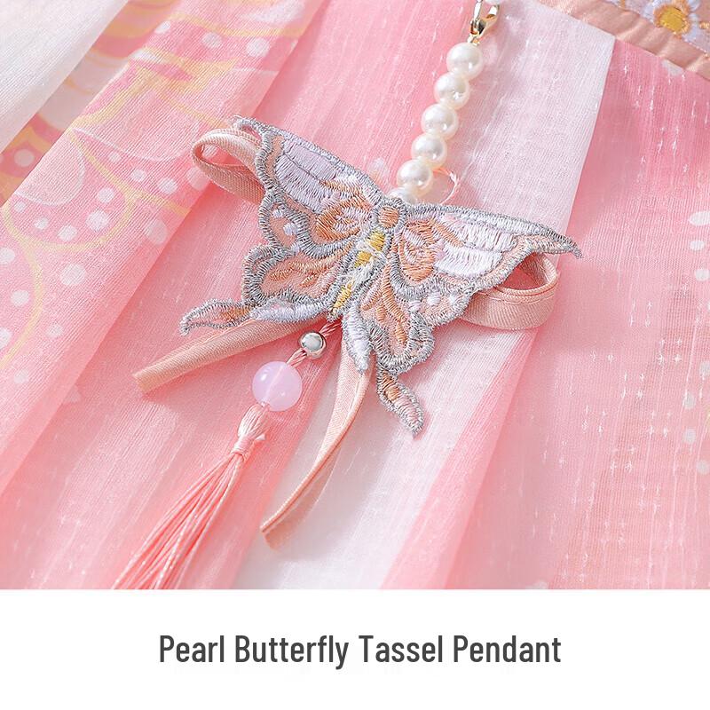 Classic Teddy Girls' New Chinese Style Hanfu Mesh Dress