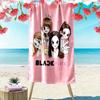 Blackpink Print Beach Towel, Large Soft Quick Dry Towel for Beach Camping Swimming