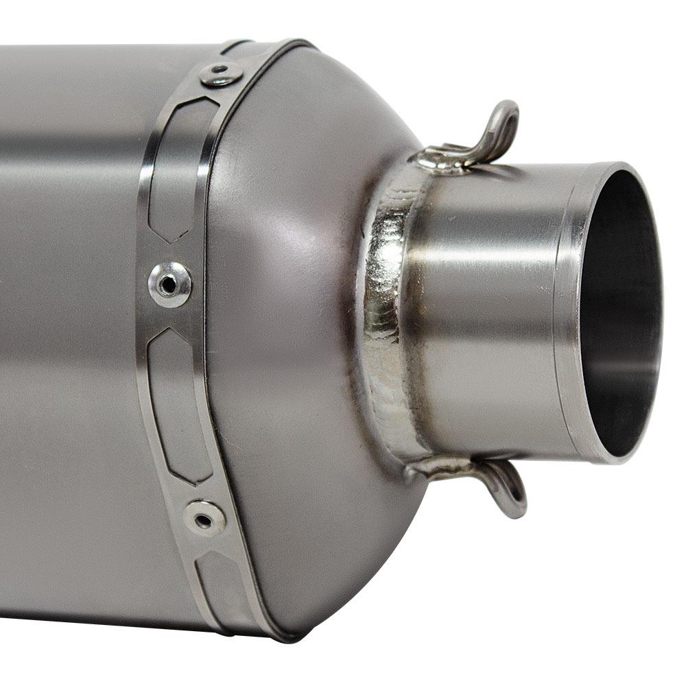 R6 Titanium Alloy Motorcycle Exhaust Modification: Mid-Section and Carbon Fiber Tail for 2006-2025 Models