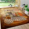 Custom Name "Adventurous Forest Friends" Carpet Rug Customizable Soft Washable Anti-Slip Home Living Room Sofa Mats Personalized Rug. 0909389