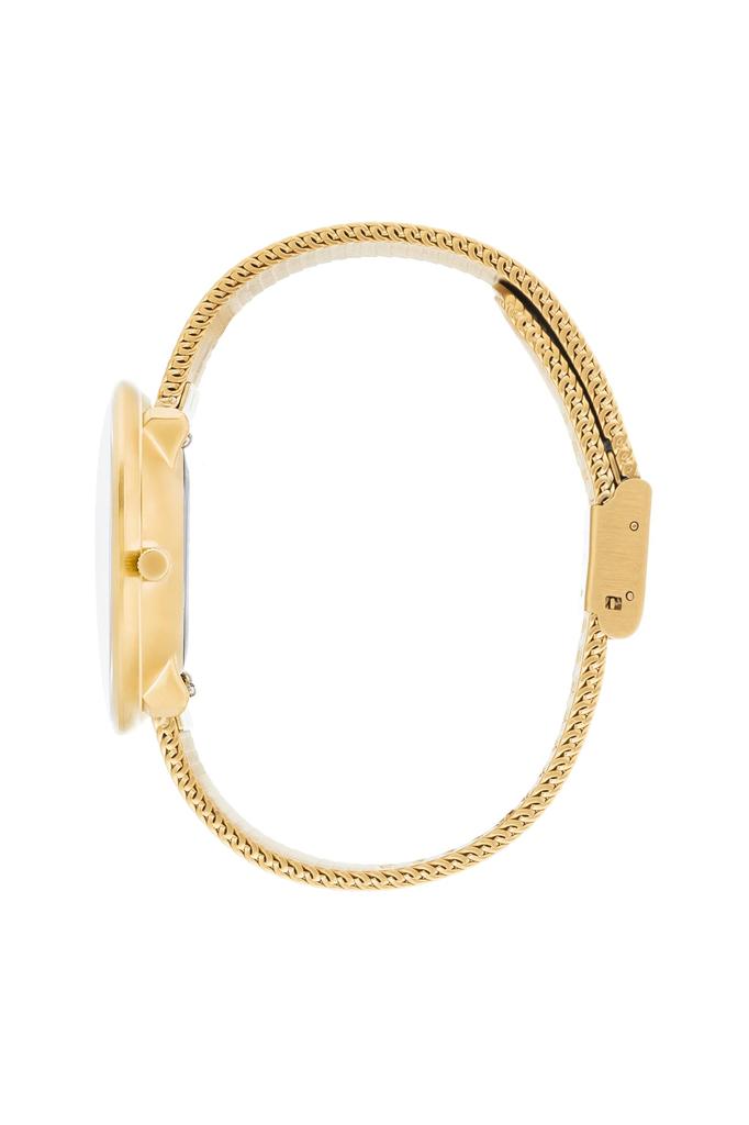 ARNE JACOBSEN BANKERS 53107-1609 Watch, 34mm, Nordic Design, Water Resistant (Quiet Design with No Second Hand), White Gold, Mesh Strap