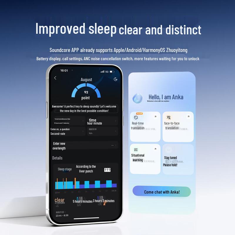 SoundCore SleepA30 Wireless Noise-Cancelling Sleep Earbuds
