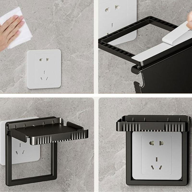 Practical Mobile Phone Stand Mount Convenient Phone Holder Wall Stand Mount Phone Charger Socket Support