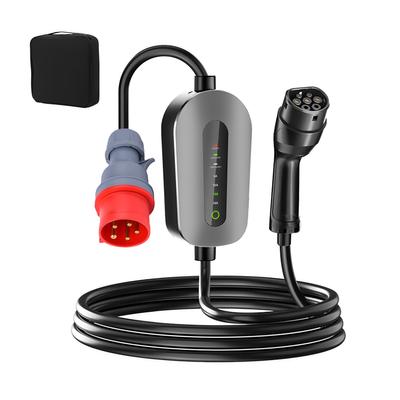 2 tipo elektromobilio įkroviklis 3 fazių įkrovimo kabelis EV įkrovimo stoties Wallbox EVSE elektrinis įkroviklis IEC 62196-2 16A