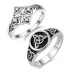 Retro Hollowed-Out Ring Pairs