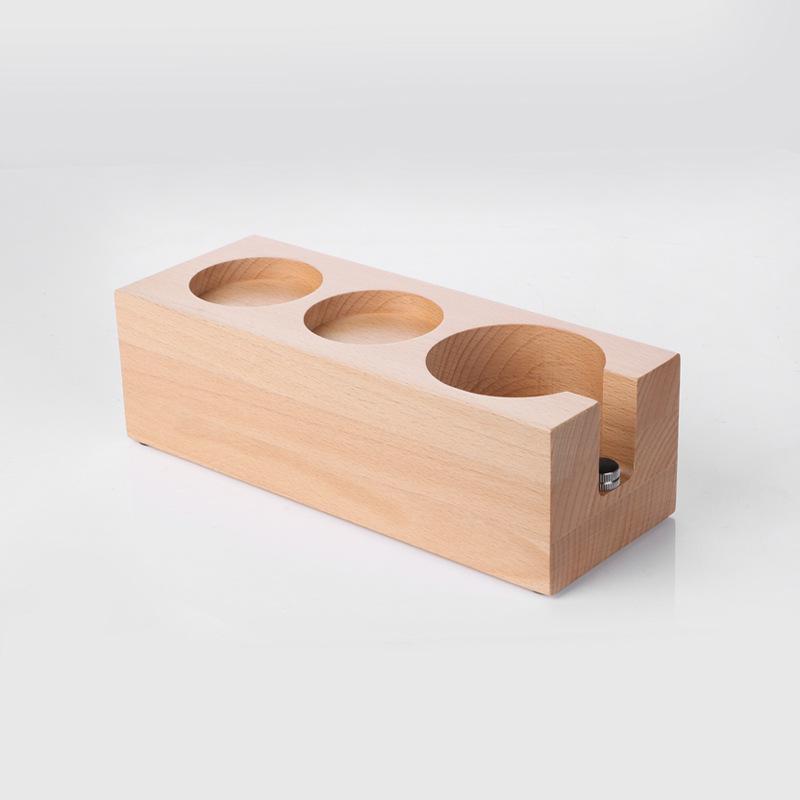 Espresso Machine Walnut Handle Tamping Base & Powder Distributor