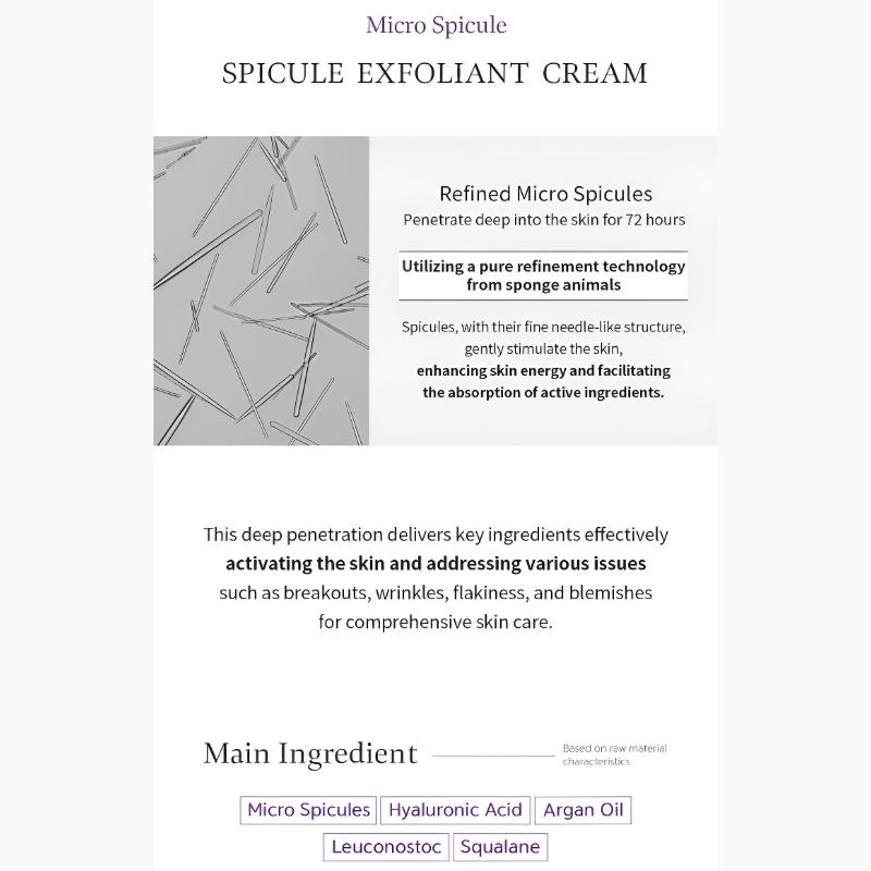 [BQCELL] Cellformed Spicule Exfoliant Cream 50ml (Ttakkom Cream)