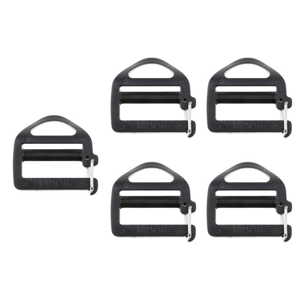 5pcs Plastic Webbing Buckle for 25mm Strap Outdoor Backpack Attachment