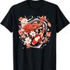 Koi Carp Nishikigoi Fish Cherry Blossom T-Shirt(4)